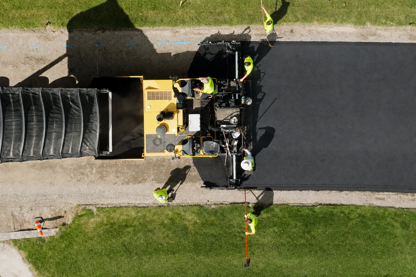 Commercial asphalt paving